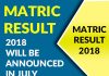 matric result 2018